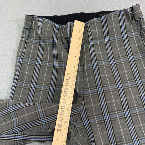 RAG & BONE New York Simone Pants Size 4 Stretch Plaid Blue Black Grey - Picture 5 of 16